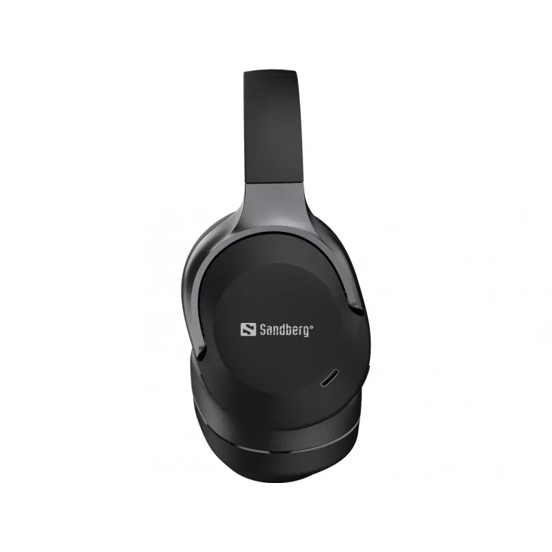 Auriculares inalámbricos Sandberg Wireless Travel Headset ANC+ENC, inalámbricos, llamadas/música, 228 g, auriculares, negro