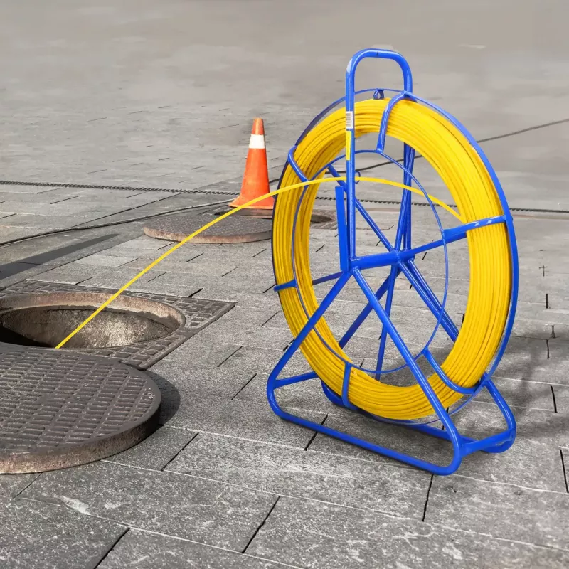 Guía pasacables Extralink Pilot 3,8 mm 25 m fibra óptica FRP amarillo