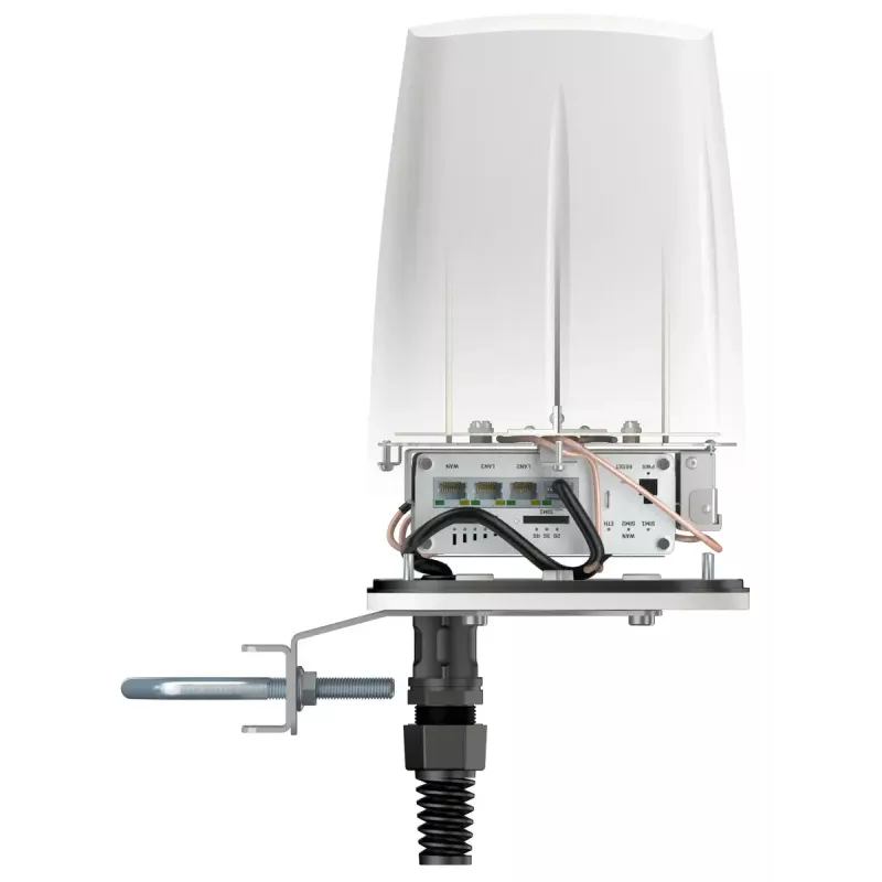 Antena de red omnidireccional QuWireless QuSpot PoE/LAN 4 dBi, 0,694–6 GHz, polarización vertical