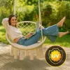 Hamaca silla Koala Hammock BLACK FOREST 80x60 cm ecru – tejido calado