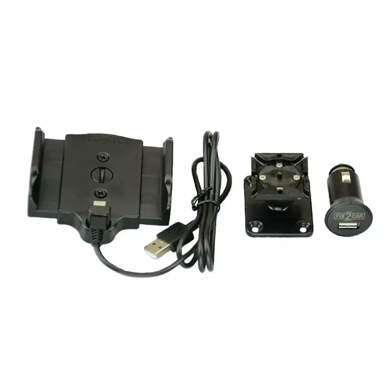 Adaptador cargador de coche para móvil/smartphone KRAM Fix2Car — alimentación por mechero, negro
