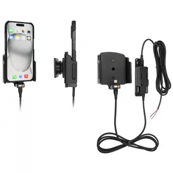 Soporte activo para móvil/smartphone Brodit 727370, negro — uso en vehículo e interior