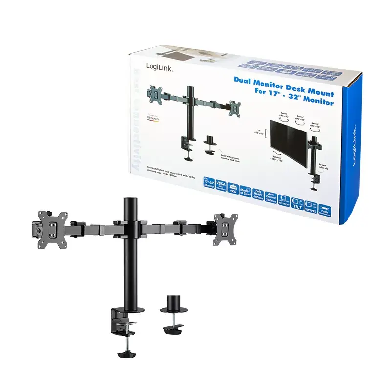 Soporte para monitor LogiLink BP0106 32 pulgadas sobremesa Negro