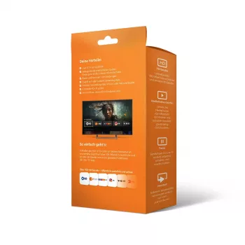 HD+ Smart TV Dongle HDMI 4K Ultra HD Android negro 32GB