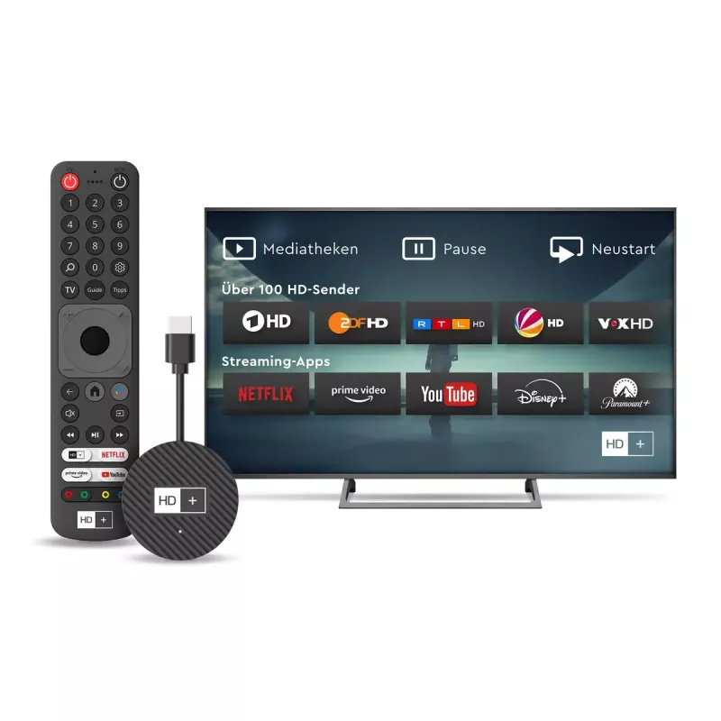 HD+ Smart TV Dongle HDMI 4K Ultra HD Android negro 32GB