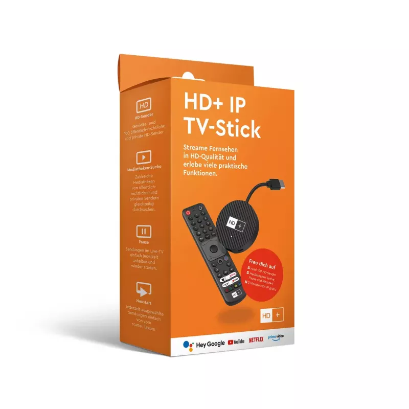 HD+ Smart TV Dongle HDMI 4K Ultra HD Android negro 32GB