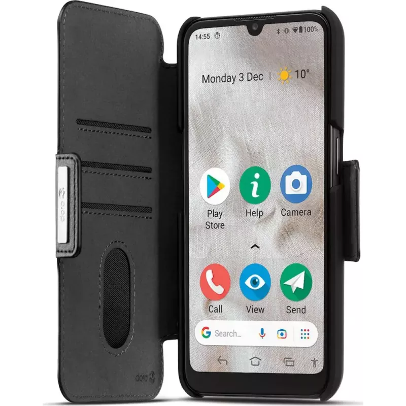 Funda para móvil Bigben Connected DOROFOLIO8100N Negra para Doro 8100/8110