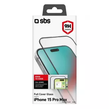 Protector de pantalla SBS TESCRFCIP1567P para iPhone 15 Pro Max Transparente