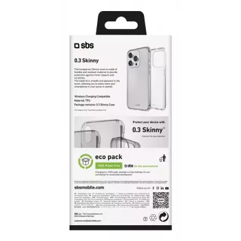 Funda para móvil SBS TESKINIP1661PT para iPhone 16 Pro 16 cm Transparente