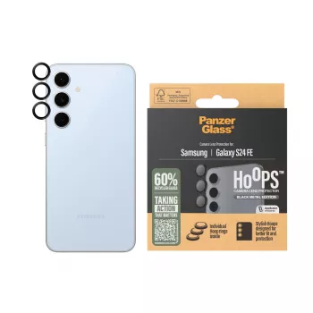Protector de lente de cámara PanzerGlass ® Hoops® Negro Samsung Galaxy S24 FE