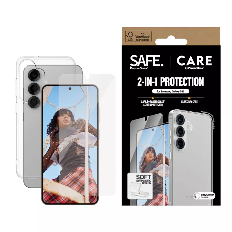 PanzerGlass CARE by Fashion pack 2 en 1 Samsung Galaxy S25