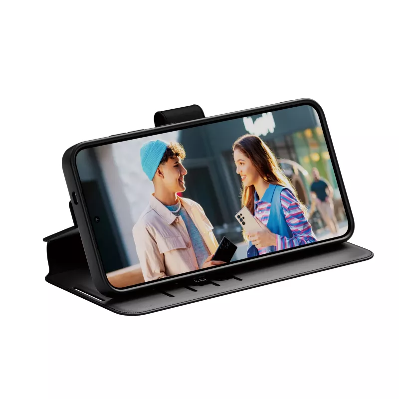 PanzerGlass CARE Feature funda tipo cartera con soporte para Samsung Galaxy S25+, negro