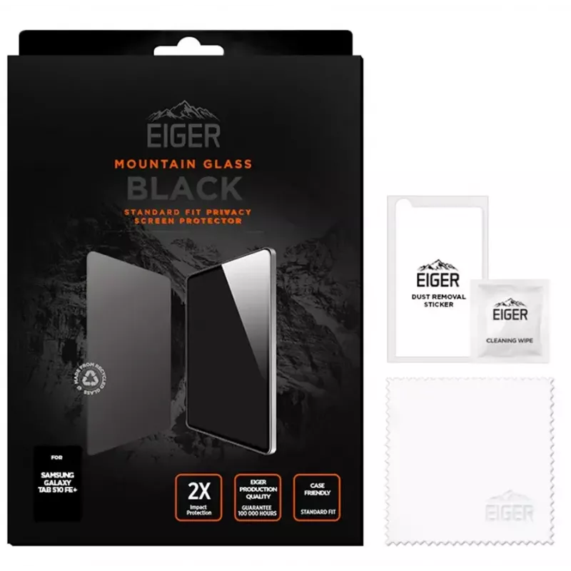 Eiger Mountain Black protector de pantalla de privacidad para tablet Samsung Galaxy Tab S10 FE+