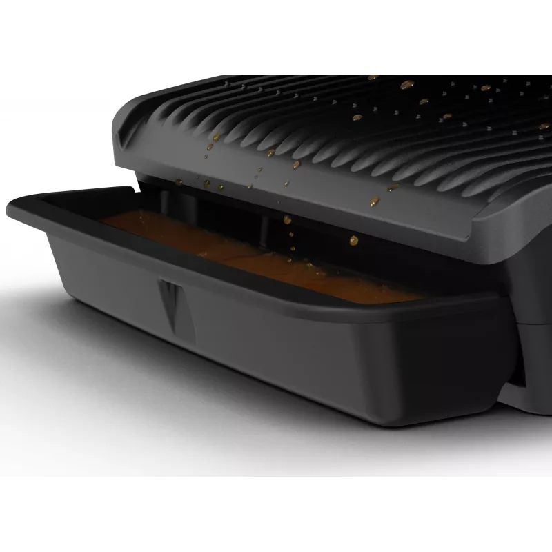Parrilla de contacto Tefal OptiGrill Elite GC7508 negro termoplástico rectangular