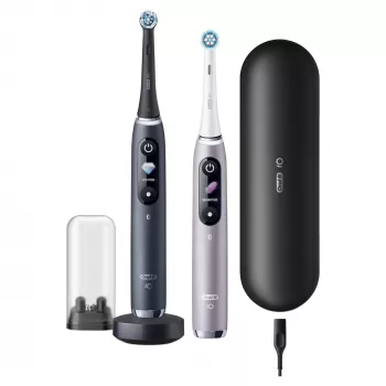 Cepillo de dientes eléctrico rotatorio-oscilante Oral-B iO 80363731 negro plata adultos cuidado de encías sensibilidad blanqueamiento
