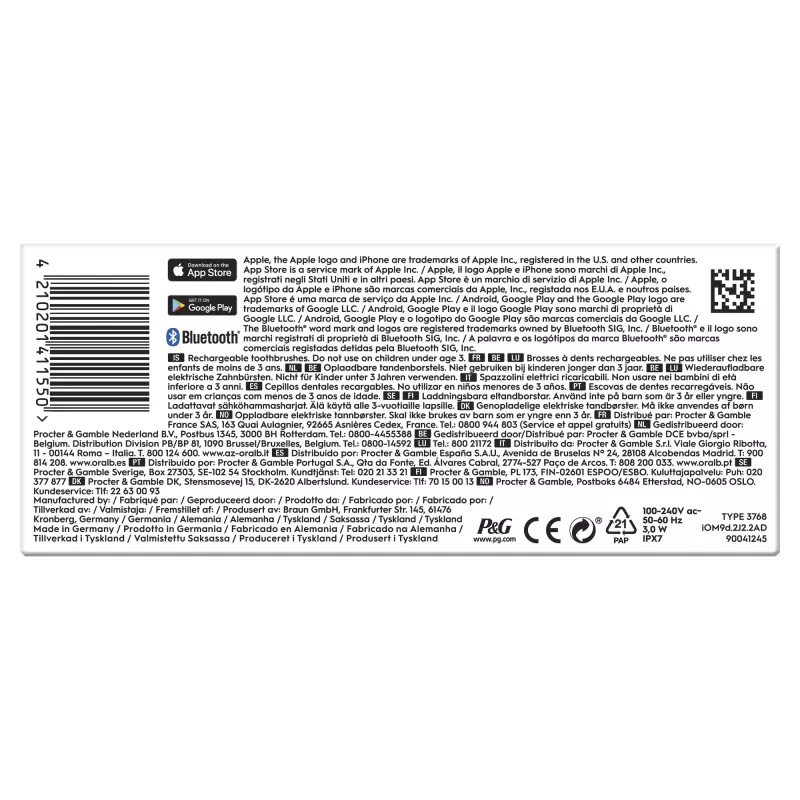 Cepillo de dientes eléctrico rotatorio-oscilante Oral-B iO 80363731 negro plata adultos cuidado de encías sensibilidad blanqueamiento