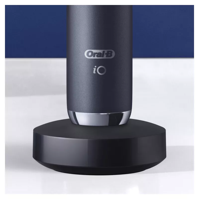 Cepillo de dientes eléctrico rotatorio-oscilante Oral-B iO 80363731 negro plata adultos cuidado de encías sensibilidad blanqueamiento
