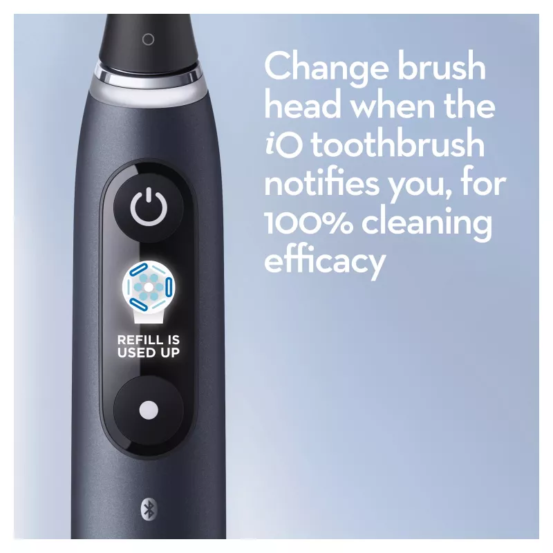 Cepillo de dientes eléctrico rotatorio-oscilante Oral-B iO 80363731 negro plata adultos cuidado de encías sensibilidad blanqueamiento