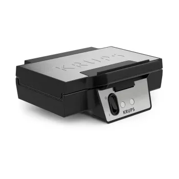 Gofrera KRUPS FDK2 — 2 gofres, placas cuadradas, 850 W, negra