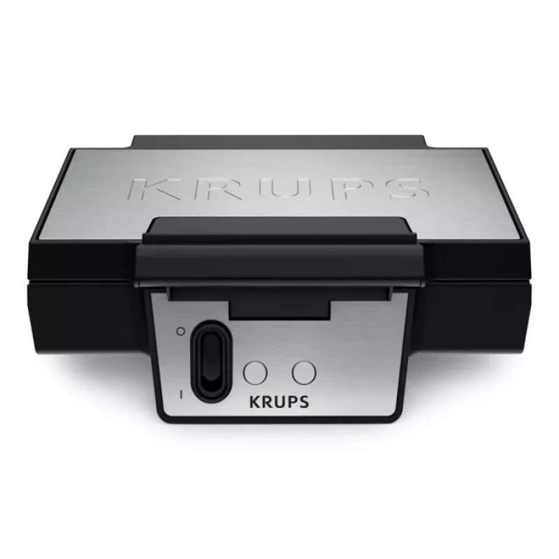 Gofrera KRUPS FDK2 — 2 gofres, placas cuadradas, 850 W, negra