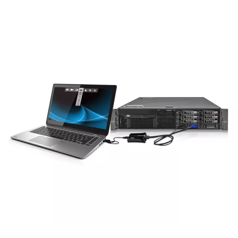 Adaptador consola KVM USB para portátil ATEN CV211 Crash Cart