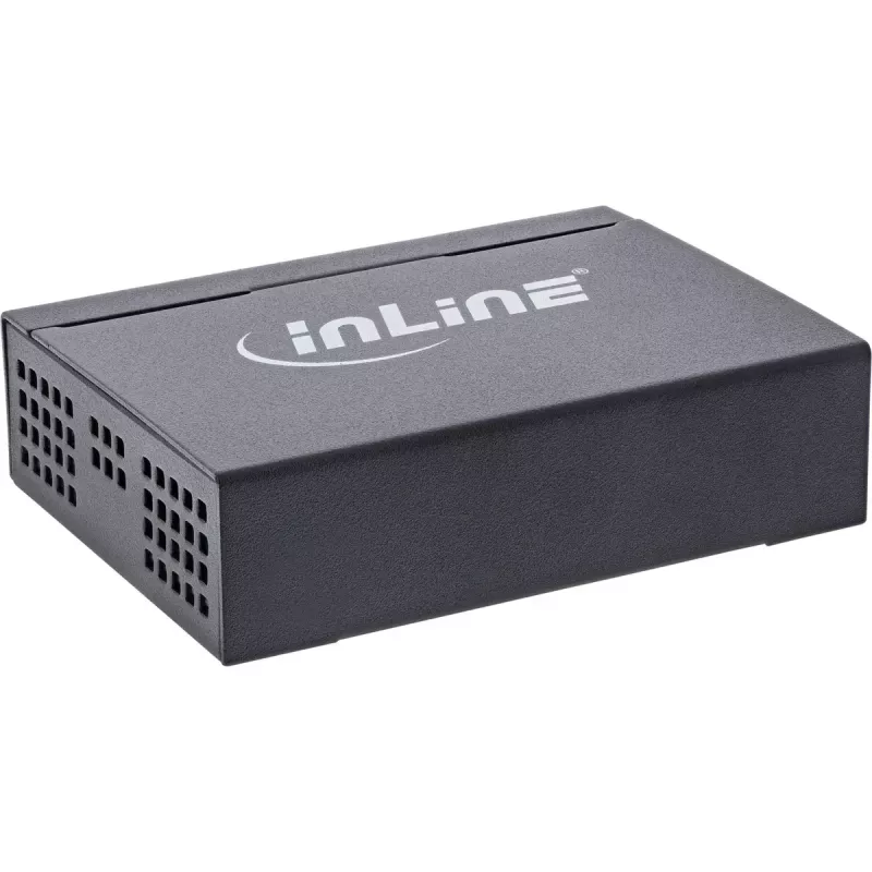 Switch de red Gigabit InLine 5 puertos, 1 Gb/s, sobremesa, carcasa metálica, sin ventilador