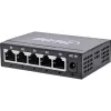 Switch de red Gigabit InLine 5 puertos, 1 Gb/s, sobremesa, carcasa metálica, sin ventilador