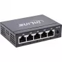 Switch de red Gigabit InLine 5 puertos, 1 Gb/s, sobremesa, carcasa metálica, sin ventilador