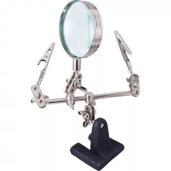 Soporte de soldadura con lupa InLine 43046