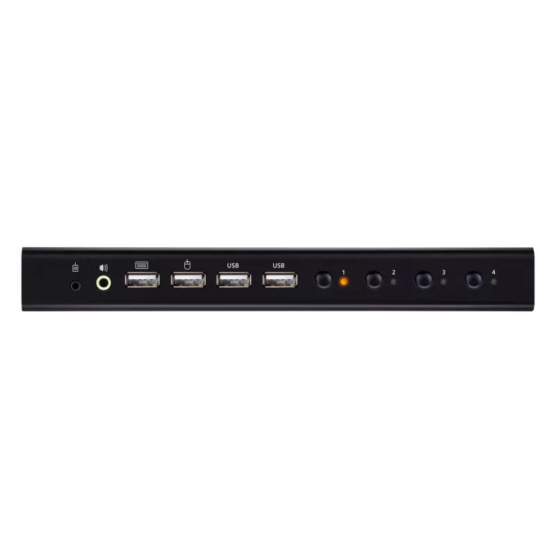 Conmutador KVMP ATEN 4 puertos USB 4K HDMI USB teclado ratón vídeo