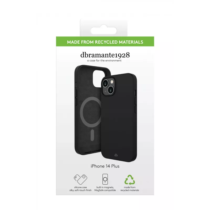 Funda dbramante1928 Monaco iPhone 14 Plus Night negra