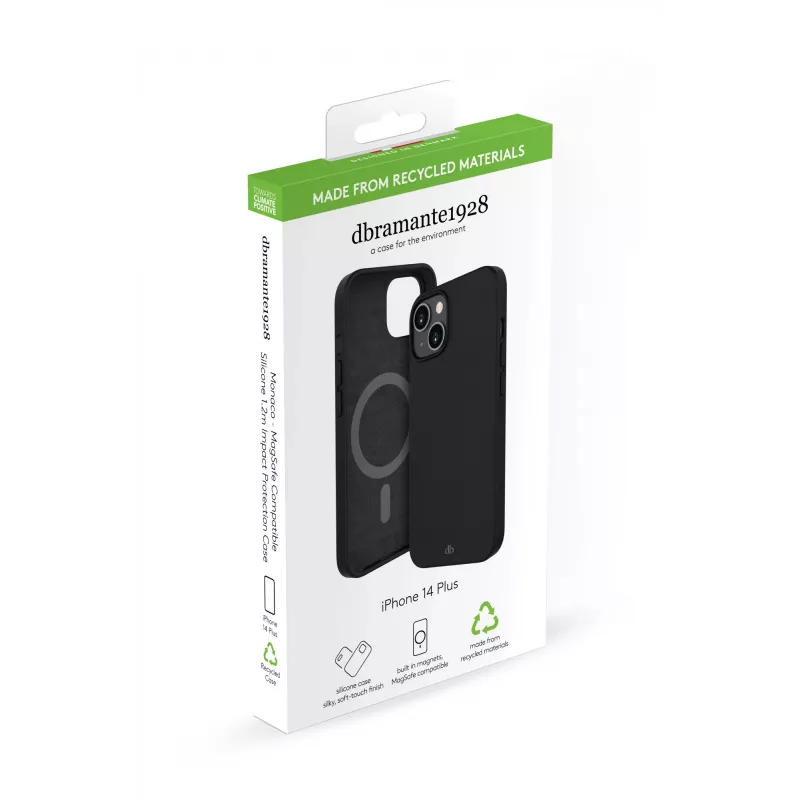 Funda dbramante1928 Monaco iPhone 14 Plus Night negra