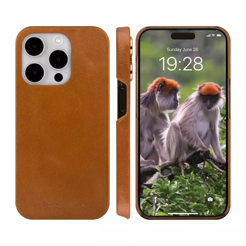 Funda tipo libro dbramante1928 Lynge iPhone 15 Pro marrón