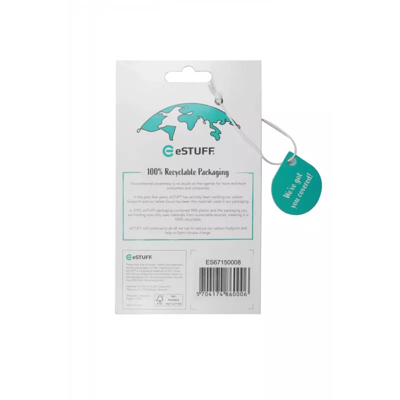 Funda para móvil eSTUFF ES67150008 17 cm (6,7 inch) negra