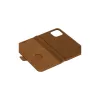 dbramante1928 Lynge LY61GT001181 funda con tapa para Apple iPhone 12/12 Pro, de piel granulada, marrón claro