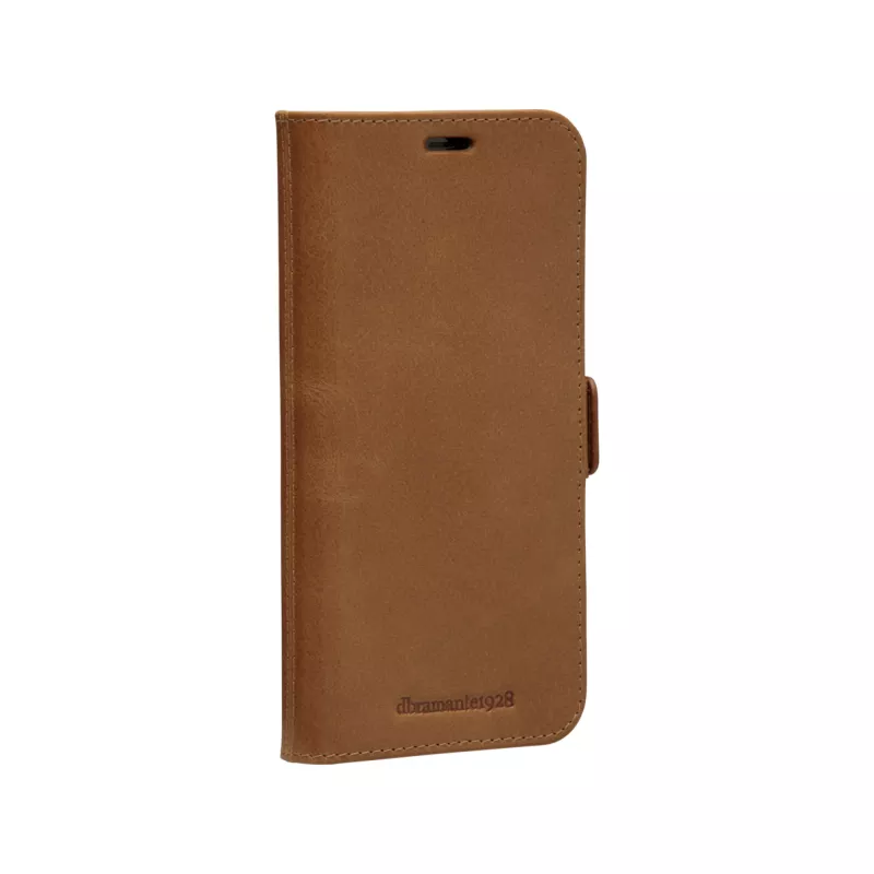 dbramante1928 Lynge LY61GT001181 funda con tapa para Apple iPhone 12/12 Pro, de piel granulada, marrón claro