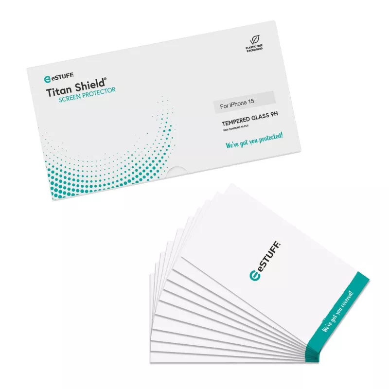 eSTUFF ES501401-10BULK protector de pantalla para móvil/parte trasera protector de pantalla transparente Apple 1 ud.