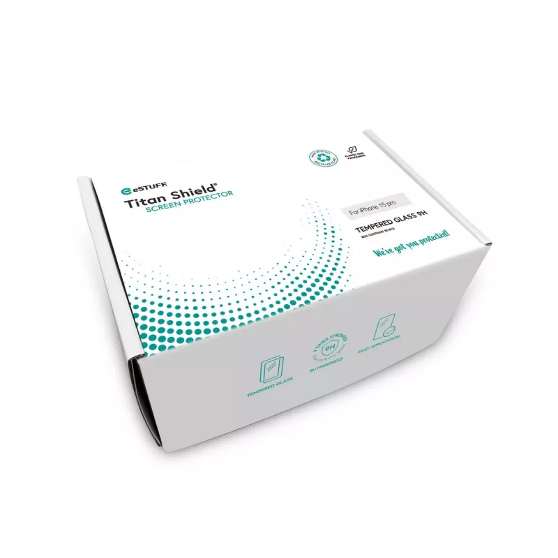 eSTUFF ES501406-50BULK protector de pantalla/parte trasera para móvil protector de pantalla transparente Apple 1 ud.