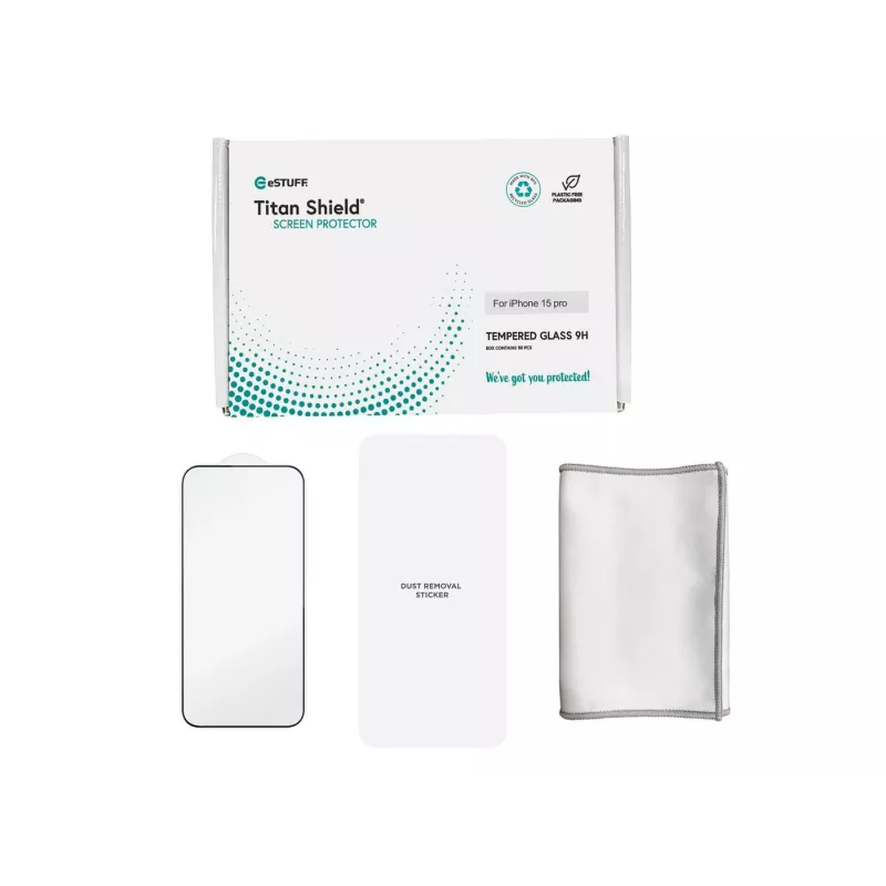 eSTUFF ES501406-50BULK protector de pantalla/parte trasera para móvil protector de pantalla transparente Apple 1 ud.