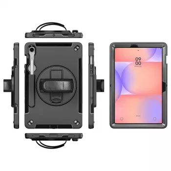 eSTUFF OHIO Defender Funda para Samsung Galaxy Tab S10 Lite/S10 FE/S9 FE/S9, negro (ES68105002-BULK)