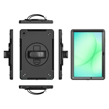eSTUFF OHIO Defender funda protectora para Samsung Galaxy Tab A11+, con correa de mano, ES68105013-BULK
