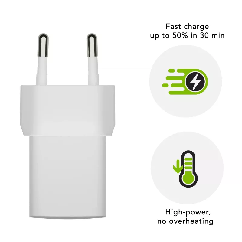 dbramante1928 re-charge Pro – fuente de alimentación UE USB-C 25W – W, interior, AC, blanco