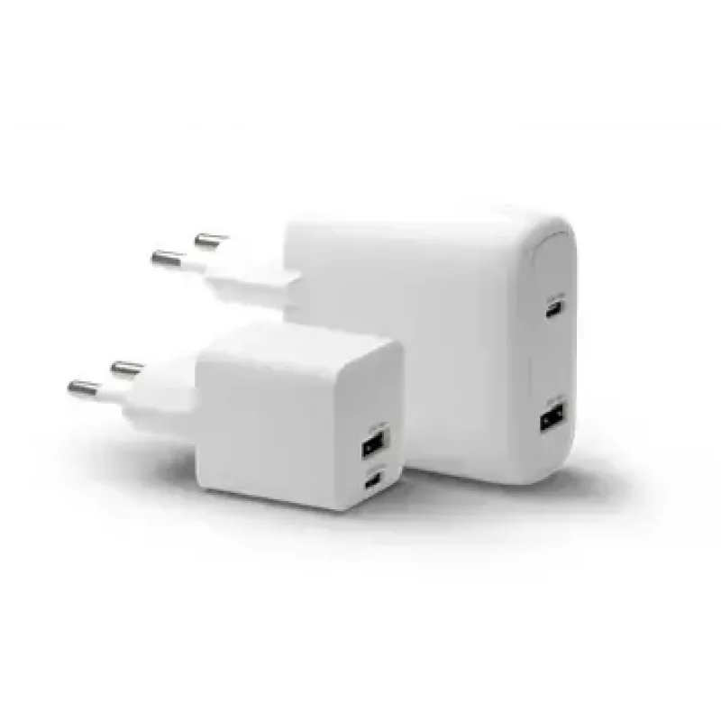 dbramante1928 re-charge Pro CI65EUWH7100 cargador de pared, 65 W, USB-C + USB-A 18 W, UE, blanco