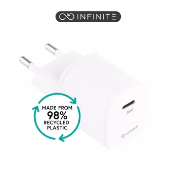 eSTUFF ES637025-BULK cargador móvil smartphone blanco AC carga rápida interior