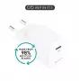 eSTUFF ES637025-BULK cargador móvil smartphone blanco AC carga rápida interior