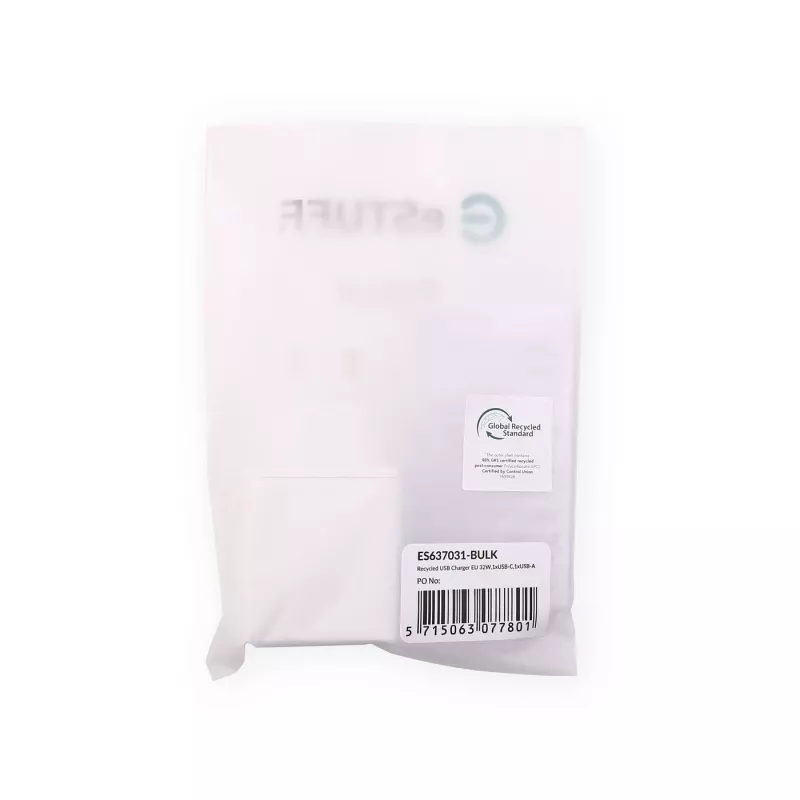 eSTUFF ES637031-BULK cargador para dispositivos móviles smartphone blanco AC carga rápida interior