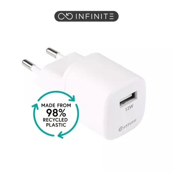 eSTUFF ES637001-BULK cargador para dispositivos móviles smartphone blanco AC interior