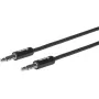 eSTUFF ES608001 cable de audio 0,5 m 3,5 mm negro