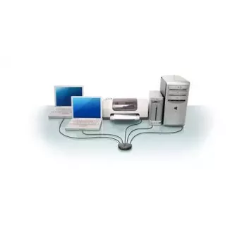 Conmutador de impresora por cable IOGEAR GUB431