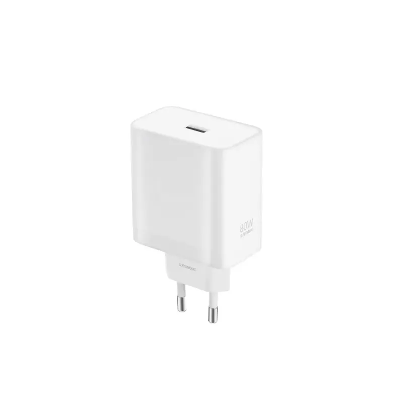 Cargador OnePlus SUPERVOOC de interior cargador rápido de CA para smartphone blanco